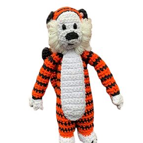 Mini Tiger 9 in/Crocheted Hob Tiger/Plushie Tiger/Stuffed Hobb