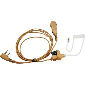 2 Pin Walkie Talkie Skin Ear Piece Security Ptt Headset Surveillance Acoustic Earpiece and Mic 3.5mm 2.5mm K1 Headphone for Baofeng Arcshell Kenwood Retevis Betch Radio AR-152 BF888S UV5R