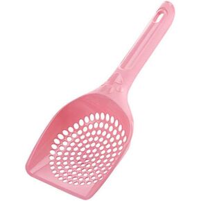 Jowxsx Pink Plastic Cat Litter Scoop Pet Care Sand Waste Scooper Shovel Hollow Cleaning Tool Pet Supplies Easy to Clean Cat Litter Scoops