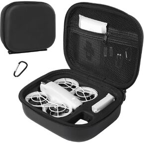 Storage Bag for DJI Neo-Portable Hard Travel Carrying Case with YKK Zipper for DJI Neo Drone Aceessories-Black