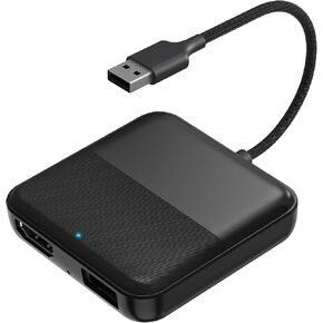 Car TV Mate, HDMl Multimedia Adapter for Cars with Factory Wired CarPlay, Car TV Converter for Fire TV Stick Game Consoles Screen Throwers HDMI Outputs, 2.4GHz WiFi, Plug and Play, Online Update