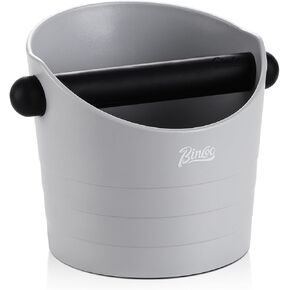 Espresso Knock Box, 4.5 Inch Coffee Ground Knock Box,Shock-Absorbent Barista Style Knock Container with Removable Knock Bar and Non-Slip Base (Army Green)
