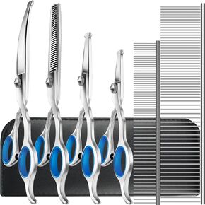 Niura 7 in 1 Professional Pet Grooming Kit - Grooming Scissors Kit Set for Dog & Cat