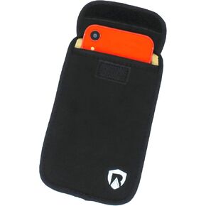 EMF Blocking Cell Phone Sleeve - EMF Blocking Pouch - Updated XL Version for Larger Smartphones (Black, Extra Large)
