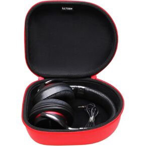 Headphone Headset Case Compatible with JBL, Beats, Sony, Soundcore Anker, Raycon, TOZO, SteelSeries, Logitech, Jabra, Bose, Audio-Technica, Sennheiser Headphones, Claret+Brown
