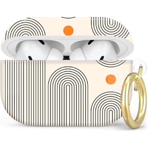 متوافق مع غطاء حافظة AirPod Pro الجيل الثاني/الأول مع سلسلة مفاتيح، حافظة سماعة رأس لاسلكية واقية كاملة مضادة للصدمات لجهاز Airpod Pro 2023/2022/2019 (كرة القدم) in Kuwait