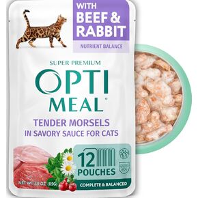 Optimeal® Indoor Chicken & Turkey Recipe Tender Morsels in Gravy Adult Cat Food