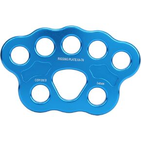 45KN Aluminum Anchor Plate, 8 Hole Rigging Split Divide Climbing Anchor Connector for Hammock Aerial Silk Descender Outdoor Rock Climbing