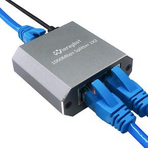 Ethernet Splitter, ethernet hub 4 Port gigabit,Ethernet Splitter 1 to 4,Network hub,Internet Switch 4 Port,netgear Switch 4 Port(4 Devices Working simultaneously with Gigabit Network)