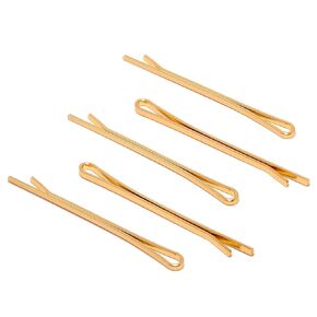 Gold Bobby Pins | 40 pcs | KOKO & KO | Gold Hair Pins | Hair Pins | Flat Bobby Pins | Blonde Bobby Pins | Styling Hair Jewelry | 2 inch | 55 mm