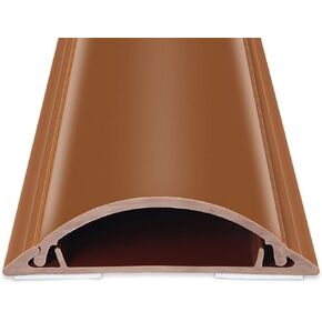 Cord Cover Floor 6.6ft(2xL3.3Ft), Large Capacity Floor Cable Cover, Hard PVC Cord Hider Floor, Floor Wire Cover for Cable Management Floor, Cable Floor Cover Black, Cord Cavity - 1.8"W x 0.6"H
