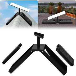 Counterweighted Starlink Roof Ridge Mount,Adjustable Starlink Pivot Mount Gen 3 with Pipe Adapter,Heavy Duty Starlink Roof Mount for Roof(Counterweight Panel Included)