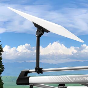 Starlink Gen 3 Mount for Rv Ladder, Starlink Gen 3 Pole Mount with 0-30°Adjustable Adapter, Load-Bearing 200lbs Starlink Gen 3 Mounting Kit, Installation Range 0.8-1.1" for Pole/Roof/SUV/Outdoor