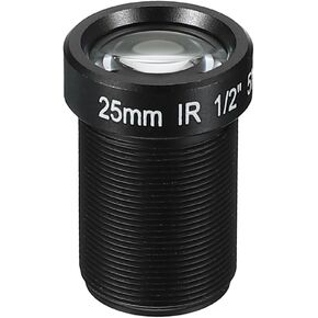 PATIKIL 25mm CCTV Camera Lens, F2.0 FPV Security Camera Lens 5MP 15° Wide Angle Lens M12 Threaded Dia for IP Camera Panoramic