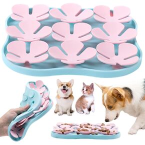 Slow Feeder Dog Bowls Silicone Slow Feeder Lick Down Eating Pet Calming Mat Anxiety Relief Training Wet Food Lick Pad with Suction Cup Interactive Feed Game Toy All Breed Dogs