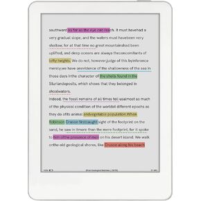(likebook) Ebook reader[M6C],6"Kaleido E-ink Color Screen+ Quad core Cortex A55, 1.8GHz CPU + 3GB RAM+ 32GB Memory、Android 11、Wifi、Blutooth、support Micro SD/TF card, White