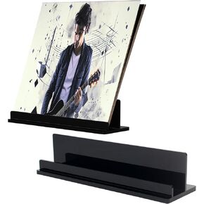 Vinyl Record Display Stand ,Black Lp Record Decor Holder,Acrylic Album Storage for Vinyl Records