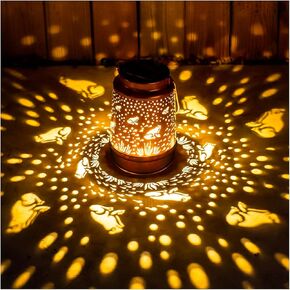 Cat Solar Lanterns Outdoor Waterproof Hanging Solar Lights Cat Gifts for Women Men Metal Decorative LED Cat Lanterns for Garden Decor,Yard,Patio,Lawn,Tabletop,Pathway,Landscape