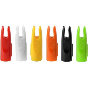 50 Pack Archery Arrow Nocks 5/16" Plastic Insert Arrow Nocks Replacement Nock Outwear Arrow Tails Archery Arrow Shaft End Accessories