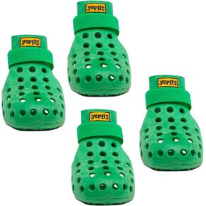Dog Flops - Non-Slip Dog Shoes for Indoor & Outdoor Use | Hot Pavement & Sand Protection | Comfortable Fit, Adjustable Straps | Soft Flexible Material (Grey, XXS) in Saudi Arabia