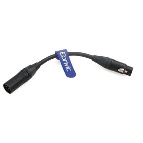 Eonvic 3-Pin XLR Male to Female 24V DC Power Cable for Cameras (3Pin XLR Male to Female 15M)
