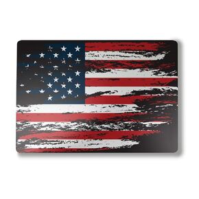 Laptop Skin Compatible with Alienware M18 R2 (2024) - Tattered Flag - Premium 3M Vinyl Protective Wrap Decal Cover - Easy to Apply | Crafted in The USA by MightySkins