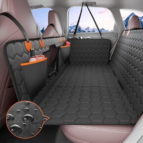 VEVOR XL Truck Dog Back Seat Extender for Dogs,Truck Dog Seat Cover Hard Bottom Support 400lbs,Dog Hammock for Truck,Hard Bottom Dog Seat Cover for Full Size F150/RAM1500/Silverado Crew Cab Pickup