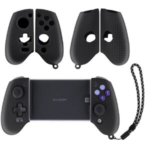 Aenllosi Silicone Grip Cover for GameSir G8 Galileo/G8 Plus Phone Controller, Anti-Scratch Protective Case with Lanyard, Black (Case Only)