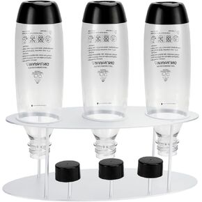 Bottle Drying Rack for Sodastream 1L Slim Bottle & Glass Carafe, Stainless Metal Rack for Kitchen Counter, Organizer Storage Self for Sodastream Bottles
