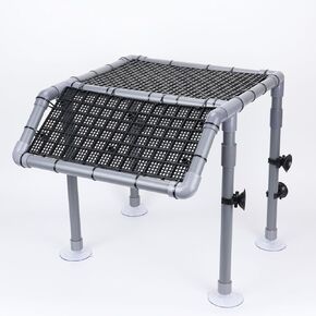 Large Turtle Basking Platform, Standing Turtle Dock, DIY Basking Platform for Aquatic Turtles, Turtle Tank Accessories(Grey and Black)