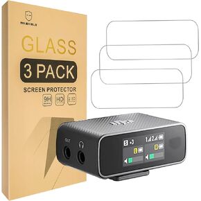 Mr.Shield Screen Protector compatible with DJI Mic [Tempered Glass] [3-Pack] [Japan Glass with 9H Hardness]