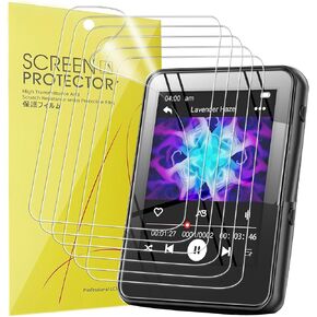 Compatible for JOJOLEPAI MP3 Player Screen Protector, [6 Pack] Full Coverage TPU Clear Film Compatible for JOJOLEPAI M18 2.4'' MP3 Player (6 Pack)