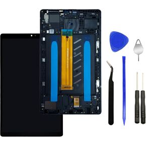 LCD Display Touch Screen Digitizer Assembly Replacement with Frame for Samsung Galaxy Tab A7 Lite SM-T220 SM-T227U+Toolkit