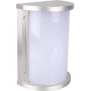 LIT-PaTH Outdoor Wall Lantern, LED Bulkhead for Wall Sconce Light, 12.5W, 950 Lumen, 5000K Daylight White, Aluminum Housing Plus PC