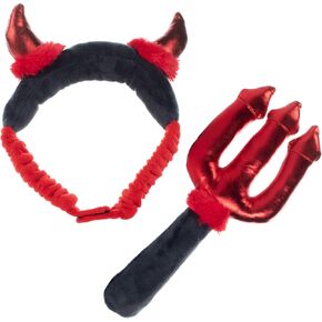 Fringe Studio Wear & Play Plush Dog Toy, Cute Lil Devil, 2 Piece Set, PetShop Collection (638010)