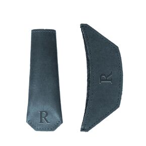 Personalized Leather Skillet Handle Set of 2-100% Genuine Leather Potholder - Personalized Pot Holder - Leather Potholder - Cast Iron Handle Cover - Custom Skillet Handle Cover - Made in USA.