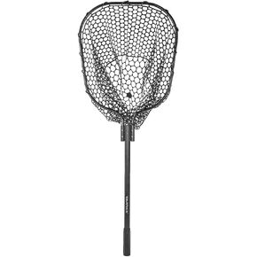 شبكة هبوط السمك YakAttack مقاس 40.64 سم × 48.26 سم مع مقبض تلسكوبي ممتد بطول 11.43 سم وشبكة مطاطية، أسود (NAT-1001) | ملحقات صيد قوارب الكاياك in Kuwait