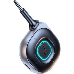 KAIY Bluetooth 5.3 Transmitter Receiver, AUX to Bluetooth for Car Music/Handsfree Calling, Airplane Bluetooth Adapter, Bluetooth Transmitter for TV PC Headphones, Bluetooth Receiver for Home Stereo
