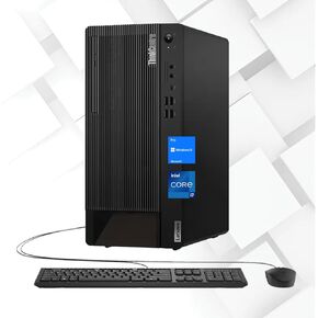 Lenovo ThinkCentre M90t Business Tower Desktop, 12th Gen Intel Hexa-core i5-12500, 32GB DDR5 RAM, 1TB PCIe SSD, Bundle with 512GB Adata External SSD, HDMI, DP, DVD-RW, Wired KB & Mouse, Windows 11 Pro