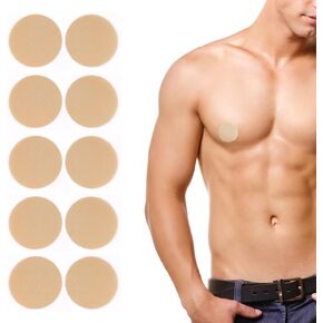 DQITJ 200 Pcs Running Nipple Patch Covers Men One Time Men'S Nipple Tape Anti-Chafing Nipple Protector Patch for Runners