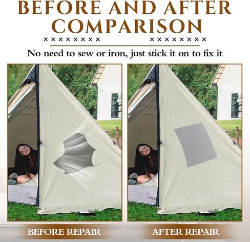 شريط إصلاح القماش 15.7 × 79 بوصة، رقعة إصلاح النسيج ذاتية اللصق، مقاومة للماء في الهواء الطلق، رقعة كبيرة ذاتية الصنع لأغطية القوارب، والمظلات، والأرائك، وكراسي صالة الأثاث، والمظلات in Kuwait
