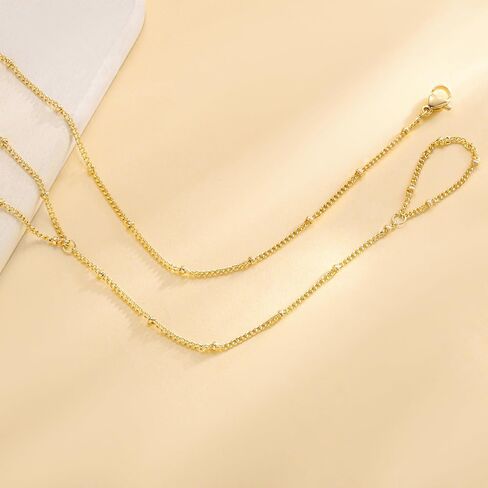 Dainty Hand Ring Chain CZ Bracelets for Women - Trendy 14K Gold Plated Adjustable Bead Satellite Hand Link Chain O-Chain Bracelet Non Tarnish Jewelry Gift in Saudi Arabia