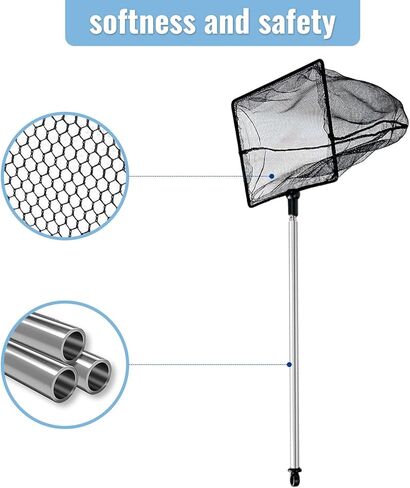 شبكة صيد السمك، شبكة صيد أسماك صغيرة قابلة للتعديل، شبكة دقيقة عالية الدقة، أداة صيد تلسكوبية in Kuwait