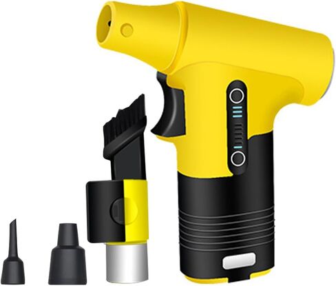 Electric Air Duster 150W Handheld Brushless Motor Jet Fan 130,000RPM 3000mAH Battery Turbofan Dust Blower Compressed Air Duster Tool for Computer Keyboard,Outdoors,Car,Home (Orange) in Kuwait