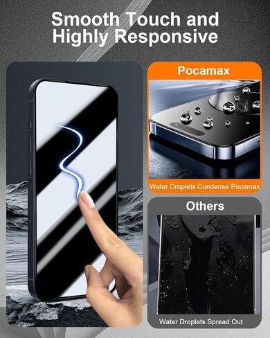 واقي شاشة لهاتف IPhone 16 Pro، زجاج مقسى عالي الدقة خالٍ من الفقاعات والغبار، متين ومقاوم للسقوط مع صلابة 9H، سهل التركيب متوافق حصريًا مع Apple 16 Pro 6.3Inch 2024 in Saudi Arabia