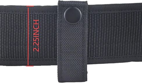 2 Piece Handcuff Strap, Nylon Handcuff Strap Retainer, Single Buckle Slide-in for 2.25 Inch Duty Belt, Law Enforcement Police Sheriff Security（Black） in Kuwait