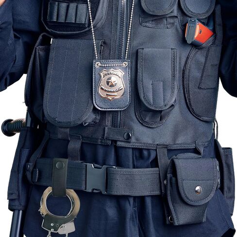 2 Piece Handcuff Strap, Nylon Handcuff Strap Retainer, Single Buckle Slide-in for 2.25 Inch Duty Belt, Law Enforcement Police Sheriff Security（Black） in Kuwait