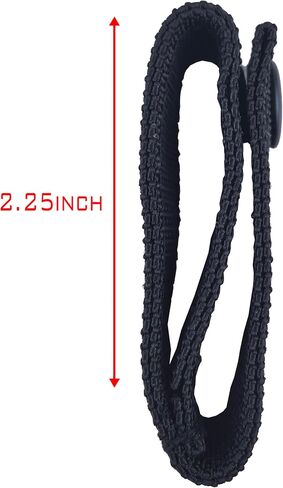 2 Piece Handcuff Strap, Nylon Handcuff Strap Retainer, Single Buckle Slide-in for 2.25 Inch Duty Belt, Law Enforcement Police Sheriff Security（Black） in Kuwait