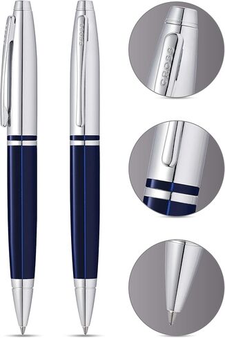 Cross Calais Refillable Gel Ink Rollerball Pen, Medium Rollerball, Includes Premium Gift Box - Matte Black in Saudi Arabia