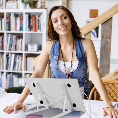 KOBAIBAN A3 LED صندوق إضاءة فائق السطوع مع حامل قابل للطي، لوحة إضاءة رفيعة للغاية للرسم الماسي، طاولة إضاءة طاقة USB-C للتتبع، لوحة إضاءة للرسم والرسم وإزالة الأعشاب الضارة من الفينيل (أبيض) in Saudi Arabia